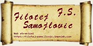 Filotej Samojlović vizit kartica